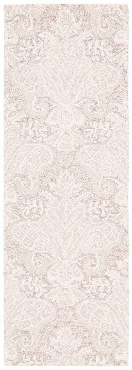 Safavieh Micro-Loop 539 Hand Tufted Wool and Cotton with Latex Contemporary Rug MLP539B-7SQ