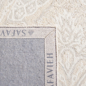 Safavieh Micro-Loop 539 Hand Tufted Wool and Cotton with Latex Contemporary Rug MLP539B-7SQ