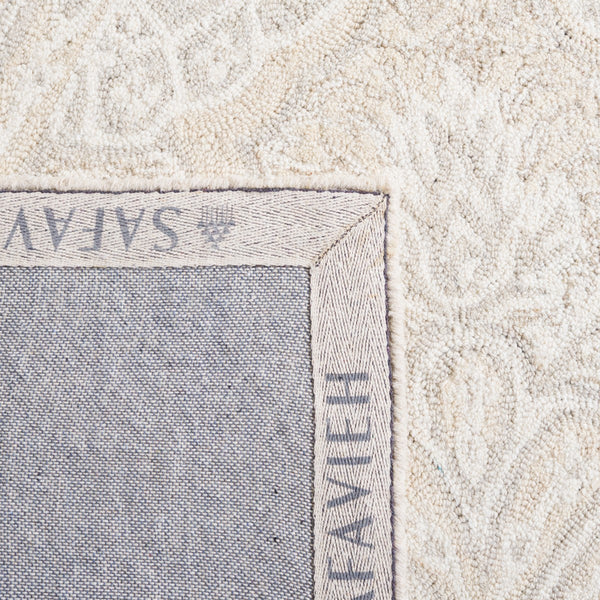 Safavieh Micro-Loop 539 Hand Tufted Wool and Cotton with Latex Contemporary Rug MLP539B-7SQ