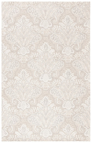 Micro-Loop 539 Contemporary Hand Tufted 100% Wool Pile Rug Beige