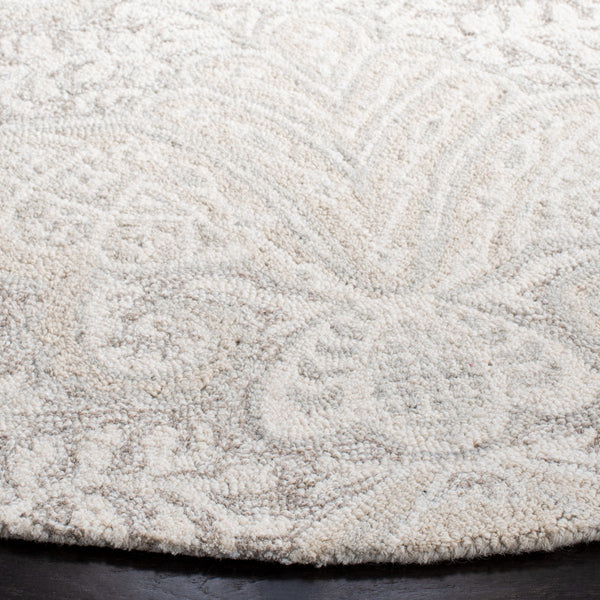 Safavieh Micro-Loop 539 Hand Tufted Wool and Cotton with Latex Contemporary Rug MLP539B-7SQ