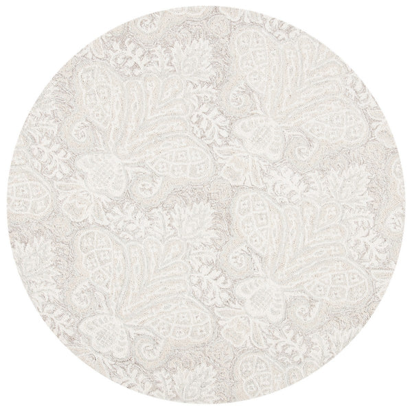 Safavieh Micro-Loop 539 Hand Tufted Wool and Cotton with Latex Contemporary Rug MLP539B-7SQ