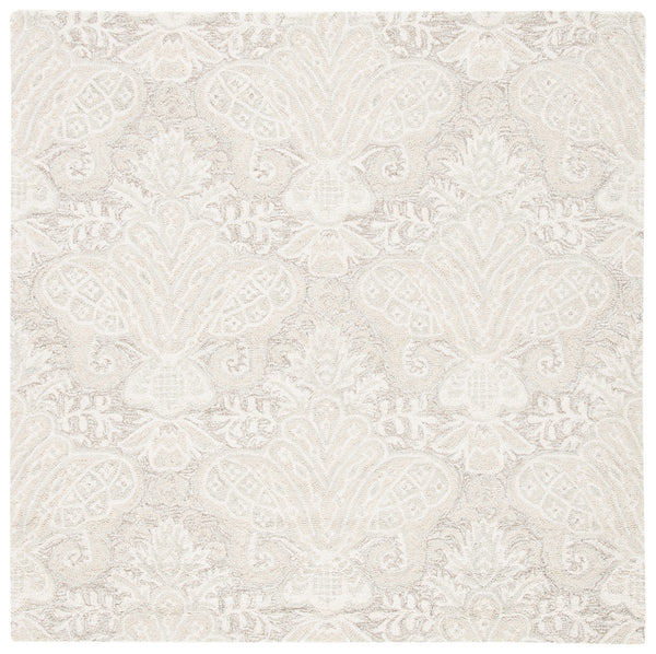 Safavieh Micro-Loop 539 Hand Tufted Wool and Cotton with Latex Contemporary Rug MLP539B-7SQ
