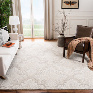 Safavieh Micro-Loop 539 Hand Tufted Wool and Cotton with Latex Contemporary Rug MLP539B-7SQ