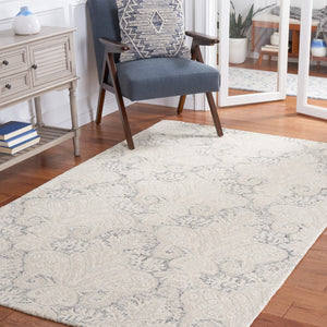Safavieh Micro-Loop 539 Hand Tufted Wool and Cotton with Latex Contemporary Rug MLP539H-6