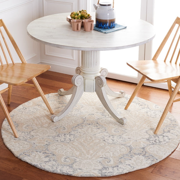 Safavieh Micro-Loop 539 Hand Tufted Wool and Cotton with Latex Contemporary Rug MLP539H-6