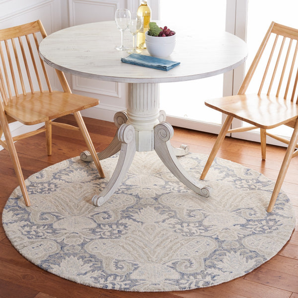 Safavieh Micro-Loop 539 Hand Tufted Wool and Cotton with Latex Contemporary Rug MLP539M-28