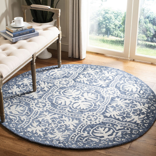 Safavieh Micro-Loop 606 Hand Tufted 80% Wool and 20% Cotton Rug MLP606M-8