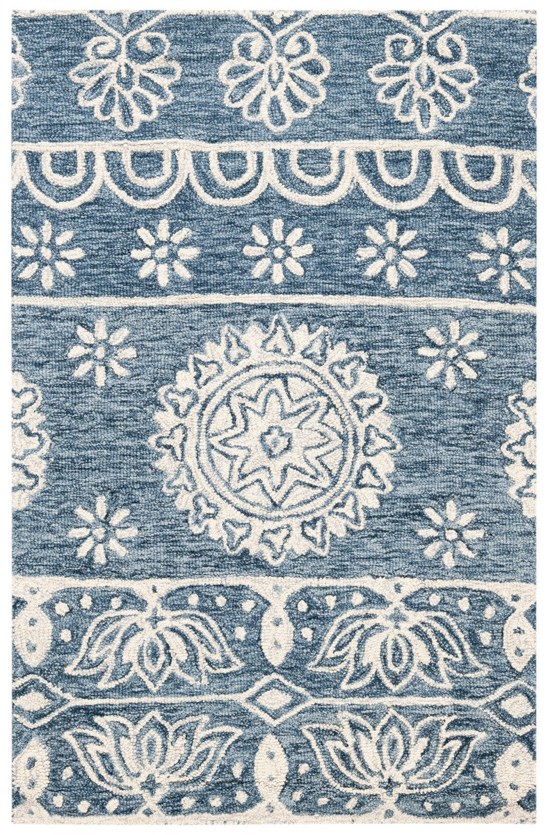 Safavieh Micro-Loop 607 Hand Tufted 80% Wool and 20% Cotton Rug MLP607M-24