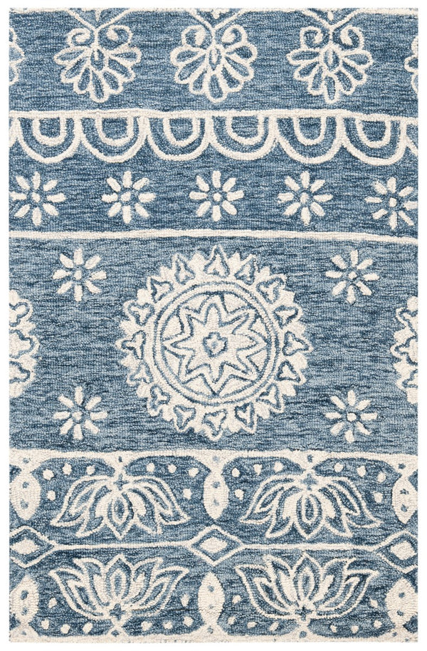 Safavieh Micro-Loop 607 Hand Tufted 80% Wool and 20% Cotton Rug MLP607M-24