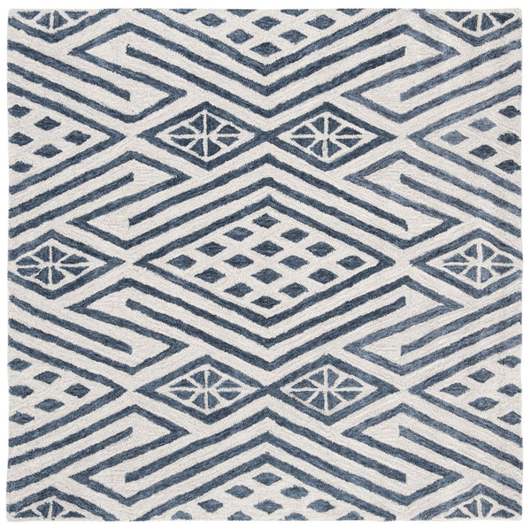 Safavieh Micro-Loop 611 Hand Tufted 80% Wool and 20% Cotton Contemporary Rug MLP611M-24