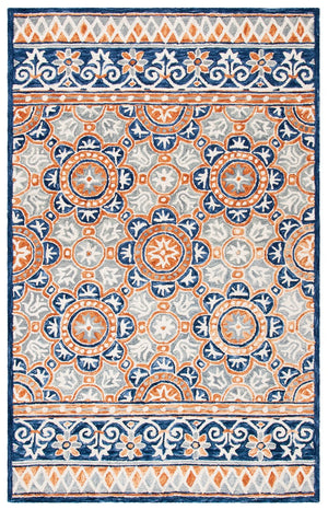 Safavieh Micro-Loop 635 Hand Tufted Wool and Cotton with Latex Contemporary Rug MLP635T-8