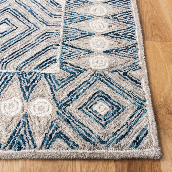 Safavieh Micro-Loop 639 Hand Tufted Wool and Cotton with Latex Contemporary Rug MLP639A-8