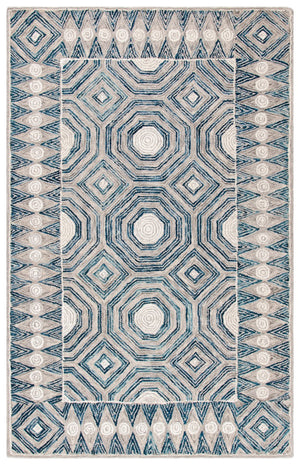 Safavieh Micro-Loop 639 Hand Tufted Wool and Cotton with Latex Contemporary Rug MLP639A-8