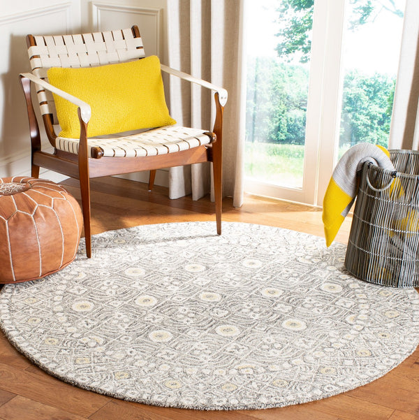 Safavieh Micro-Loop 801 Hand Tufted 80% Wool and 20% Cotton Transitional Rug MLP801H-24