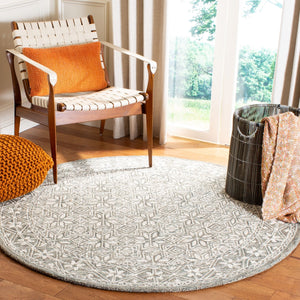 Safavieh Micro-Loop 802 Hand Tufted 80% Wool and 20% Cotton Transitional Rug MLP802M-24