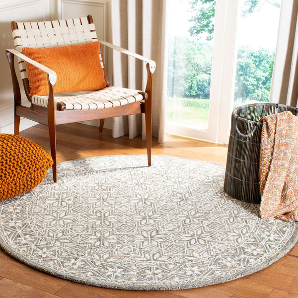 Safavieh Micro-Loop 802 Hand Tufted 80% Wool and 20% Cotton Transitional Rug MLP802M-24