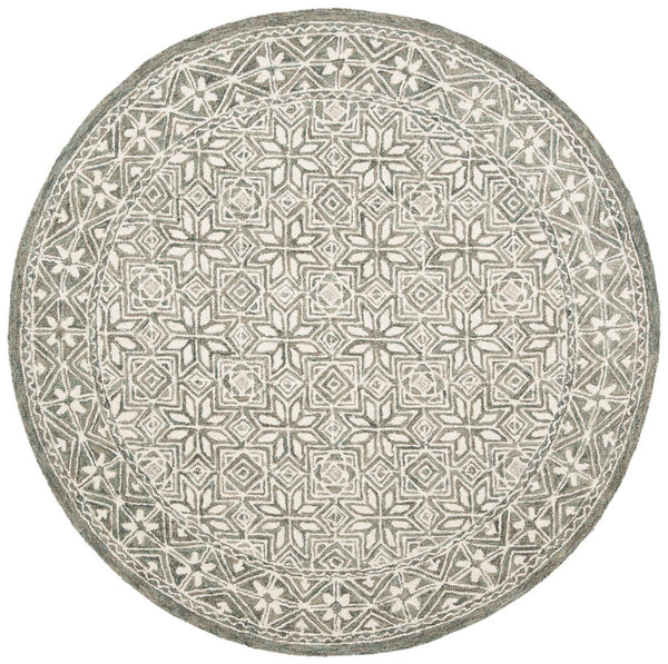 Safavieh Micro-Loop 802 Hand Tufted 80% Wool and 20% Cotton Transitional Rug MLP802M-24