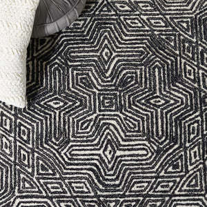 Safavieh Micro-Loop 956 Hand Tufted Wool and Cotton with Latex Contemporary Rug MLP956Z-8