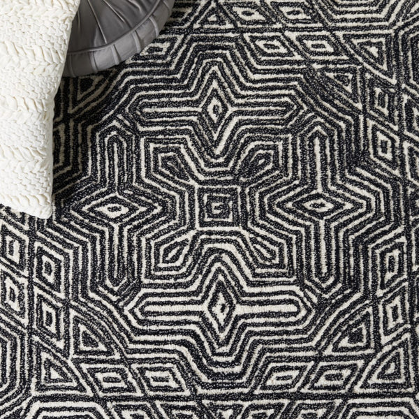 Safavieh Micro-Loop 956 Hand Tufted Wool and Cotton with Latex Contemporary Rug MLP956Z-8