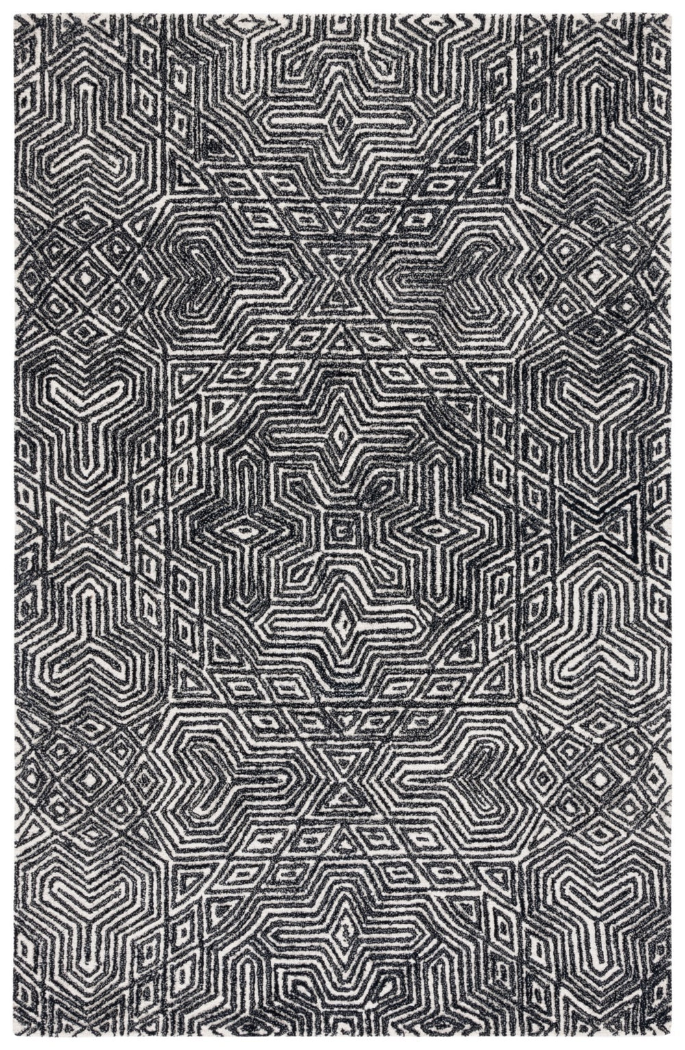 Safavieh Micro-Loop 956 Hand Tufted Wool and Cotton with Latex Contemporary Rug MLP956Z-8