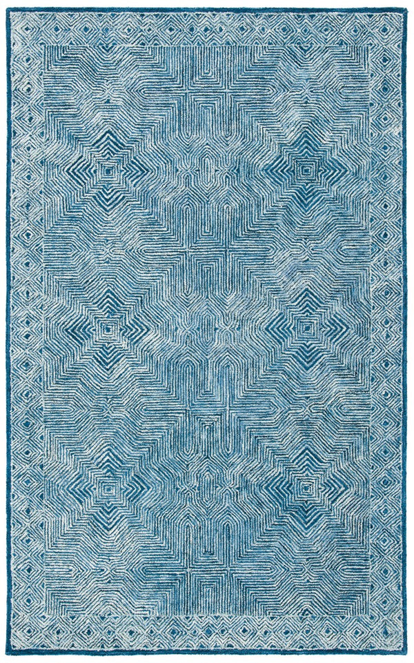 Safavieh Micro-Loop 975 Hand Tufted 80% Wool and 20% Cotton Contemporary Rug MLP975N-8