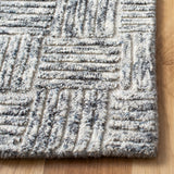 Micro-Loop 976 Contemporary Hand Tufted 80% Wool, 20% Cotton Rug Grey