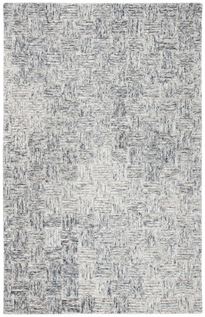 Micro-Loop 976 Contemporary Hand Tufted 80% Wool, 20% Cotton Rug Grey