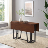 Walker Edison Memphis Modern/Contemporary 47" Modern Drop-Leaf Dining Table MMDK48DTDWV