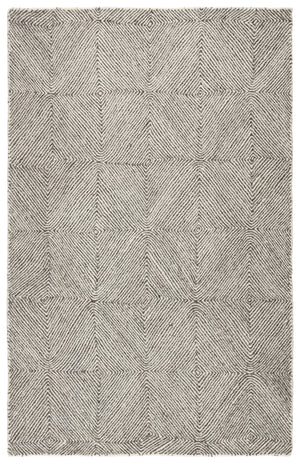 Museum Ifa by Jaipur Living Exhibition Handmade Geometric White/ Dark Gray Area Rug (8'X11')