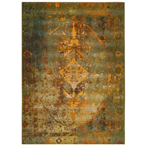 Trans-Ocean Liora Manne Marina Kermin Casual Indoor/Outdoor Power Loomed 75% Polypropylene/25% Polyester Rug Green 8'10" x 11'9"