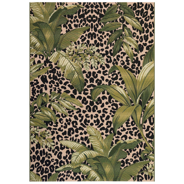 Trans-Ocean Liora Manne Marina Safari Casual Indoor/Outdoor Power Loomed 75% Polypropylene/25% Polyester Rug Green 8'10" x 11'9"