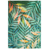 Marina Leaves Casual Indoor/Outdoor Power Loomed 75% Polypropylene/25% Polyester Rug