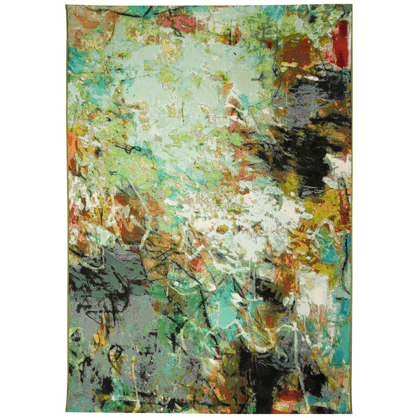 Trans-Ocean Liora Manne Marina Cirque Casual Indoor/Outdoor Power Loomed 75% Polypropylene/25% Polyester Rug Multi 8'10" x 11'9"