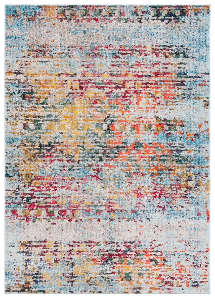 Safavieh Monaco 274 Modern Power Loomed Rug Grey / Multi MNC274F-9