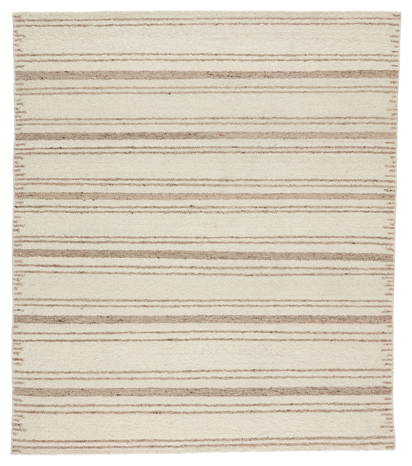 Jaipur Living Torin Handmade Striped Cream/ Brown Area Rug (9'X12')