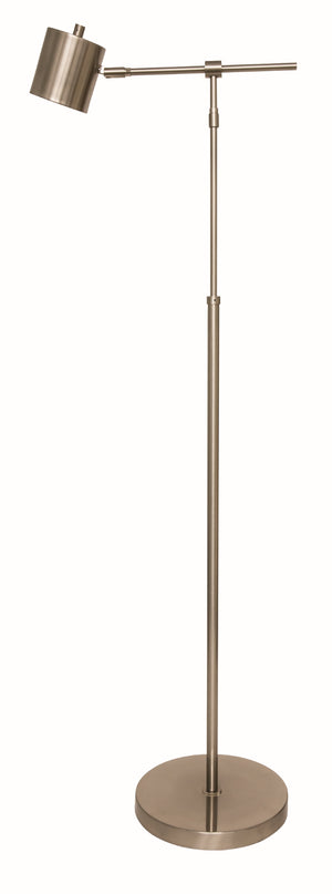 Morris Adjustable LED Floor Lamp in Satin Nickel