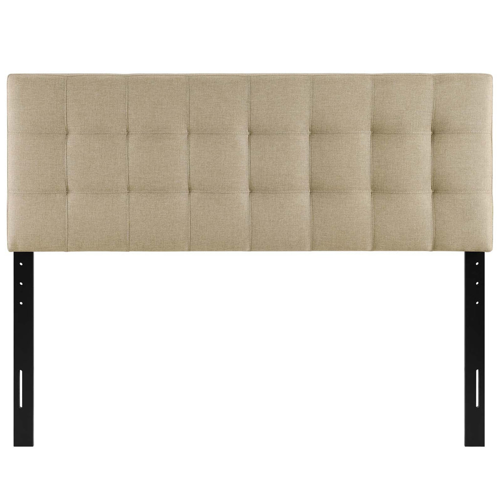 Lily Queen Upholstered Fabric Headboard Beige MOD-5041-BEI