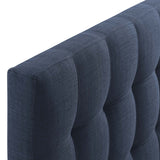 Lily Queen Upholstered Fabric Headboard Navy MOD-5041-NAV