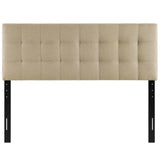 Lily King Upholstered Fabric Headboard Beige MOD-5144-BEI