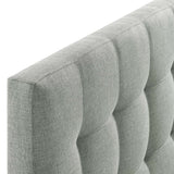 Lily King Upholstered Fabric Headboard Gray MOD-5144-GRY