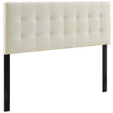 Lily King Upholstered Fabric Headboard Ivory MOD-5144-IVO