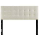 Lily King Upholstered Fabric Headboard Ivory MOD-5144-IVO