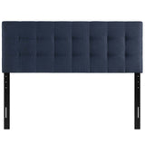 Lily Full Upholstered Fabric Headboard Navy MOD-5146-NAV