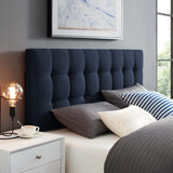 Lily Full Upholstered Fabric Headboard Navy MOD-5146-NAV