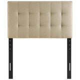 Lily Twin Upholstered Fabric Headboard Beige MOD-5148-BEI