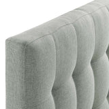 Lily Twin Upholstered Fabric Headboard Gray MOD-5148-GRY