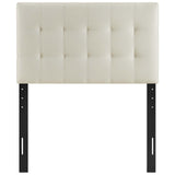 Lily Twin Upholstered Fabric Headboard Ivory MOD-5148-IVO