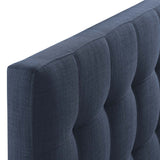 Lily Twin Upholstered Fabric Headboard Navy MOD-5148-NAV