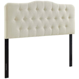 Annabel Queen Upholstered Fabric Headboard Ivory MOD-5154-IVO